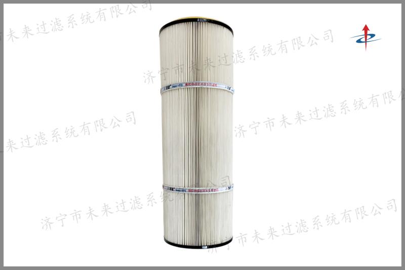 拋丸機除塵濾筒是一種用來進行過濾的筒狀元件，濾筒的濾料可選國產或進口聚酯長纖維無紡布